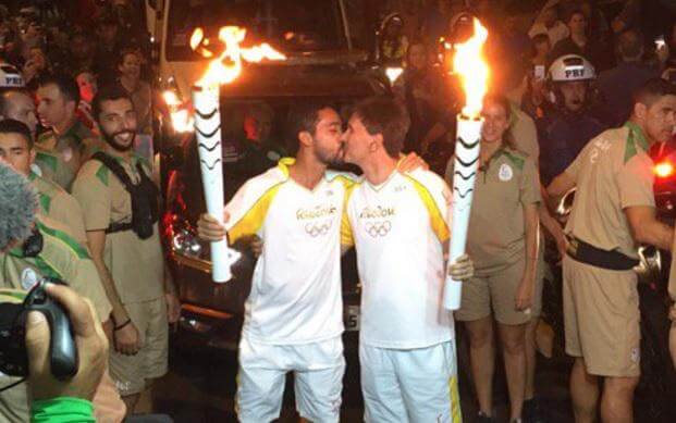 olympic torch gay kiss-2