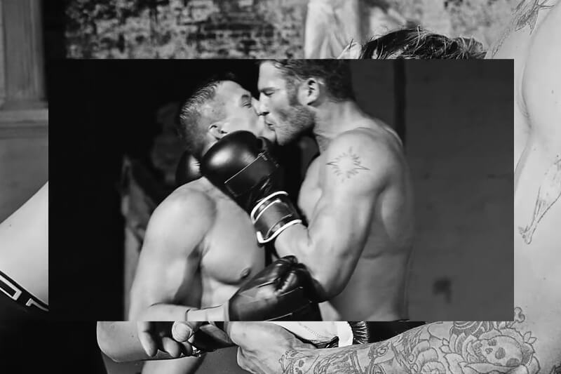 Versace: baci omosex tra i boxer nello spot del nuovo profumo pour homme