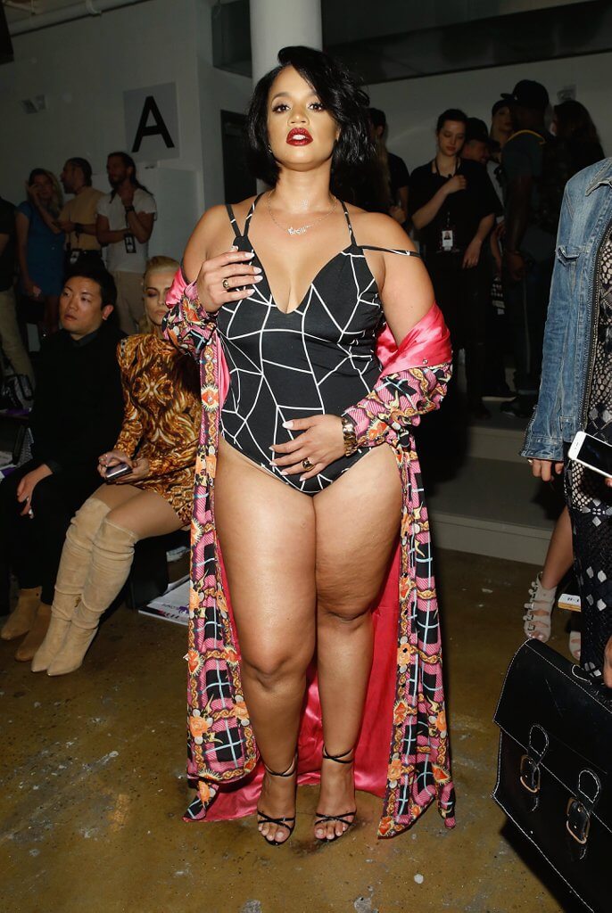 dascha-polanco-wearing-bodysuit-new-york-fashion-week