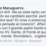 Vergognoso linciaggio omofobo del Presidente Centro Studi Danteschi su Facebook: "Rotti in culo, morirete tutti di AIDS" - Thumbnail