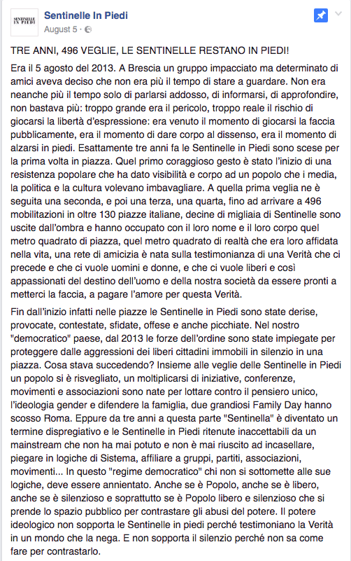 Vergognoso linciaggio omofobo del Presidente Centro Studi Danteschi su Facebook: "Rotti in culo, morirete tutti di AIDS"