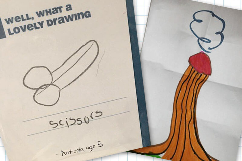 Bambini che disegnano peni per sbaglio - bambini disegno cazzi - Gay.it