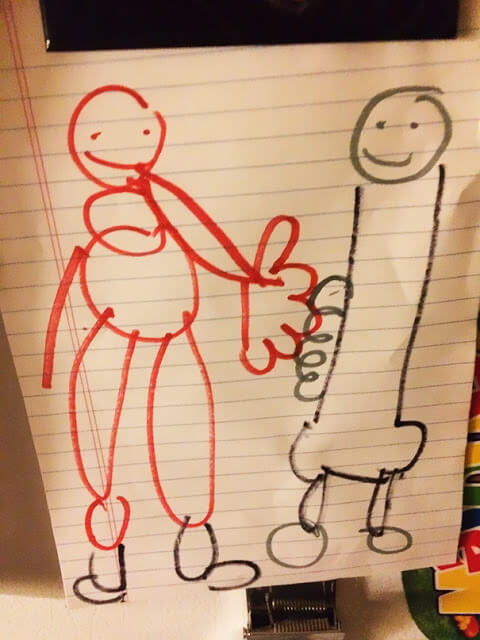 Bambini che disegnano peni per sbaglio