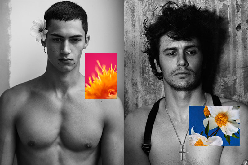 Portraits Nudes Flowers: il nuovo libro di Mariano Vivanco con James Franco e molti altri - james franco alessio pozzi mariano vivanco - Gay.it