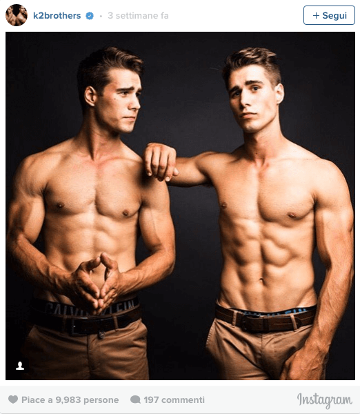 Le dieci coppie di gemelli più hot di Instagram