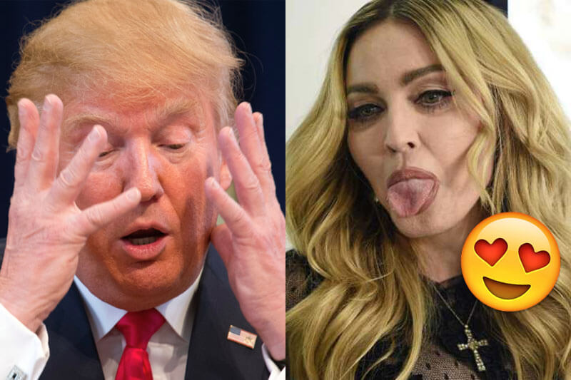 Madonna appoggia Hillary Clinton e distrugge i figli di Trump su Instagram