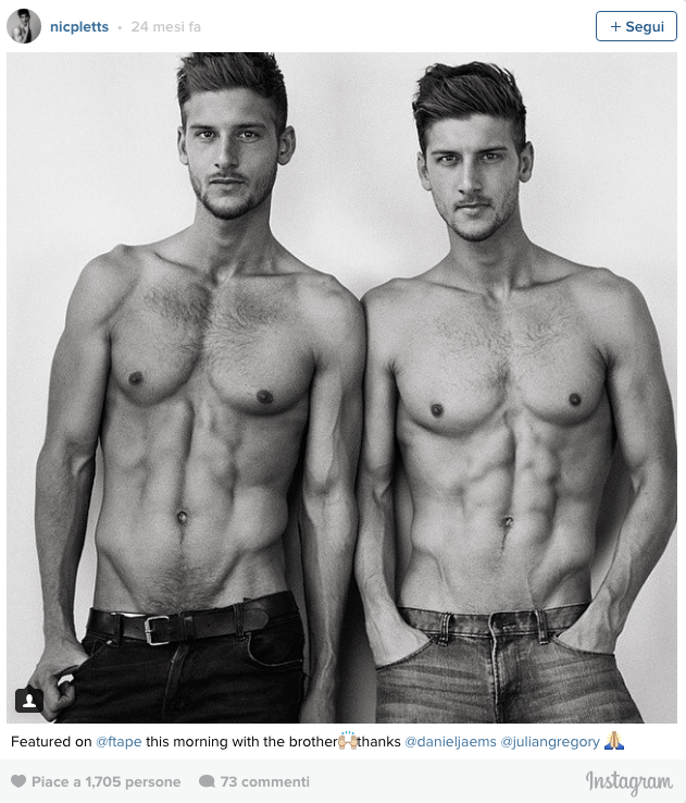 Le dieci coppie di gemelli più hot di Instagram