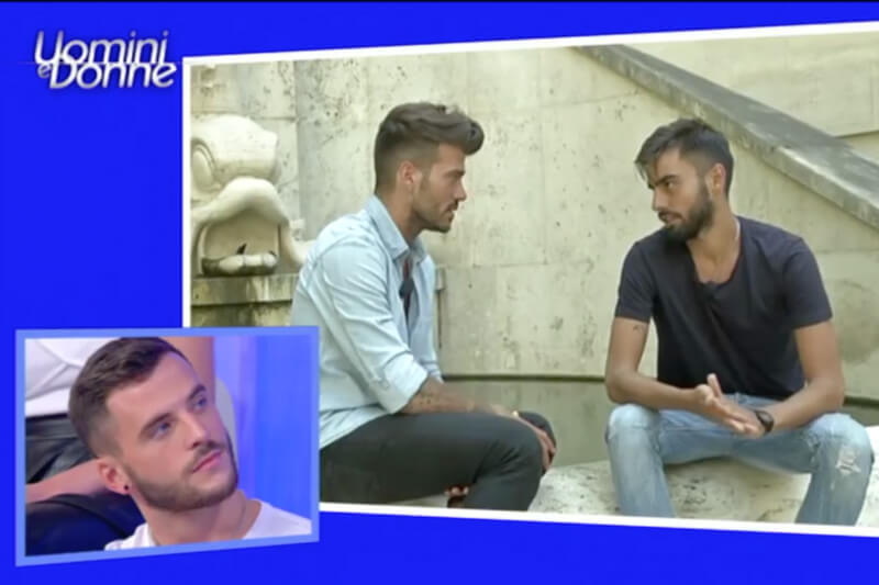 Trono gay a Uomini e Donne ingrana: prime esterne, Maria balla con Claudio Sona e una corteggiatrice lo confonde col tronista etero