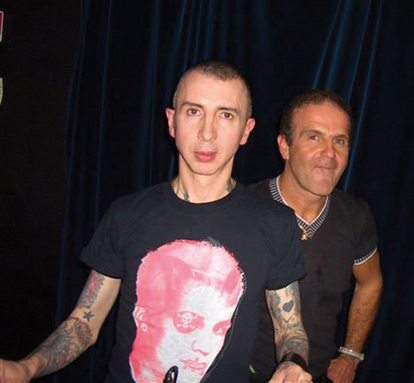 Marc Almond e Felix alla festa presso la discoteca Billy di Milano annunciata come “il  più grande party dell’anno".