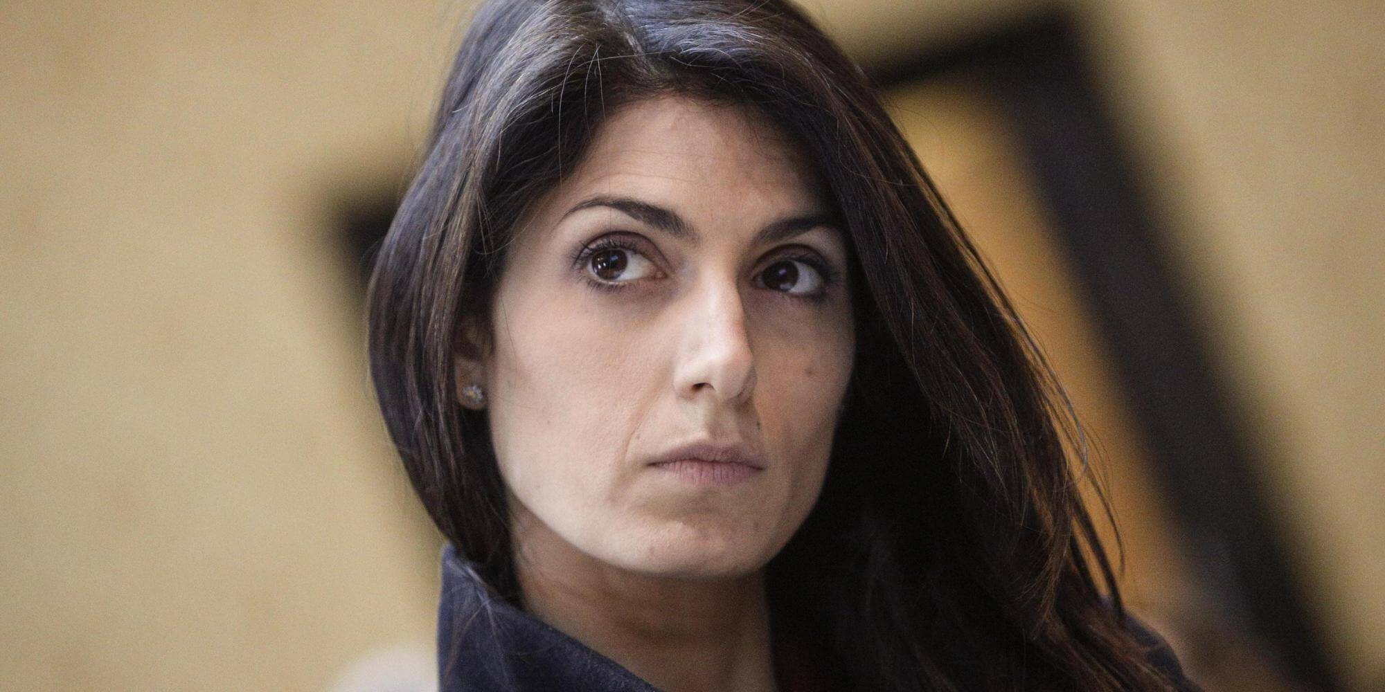 Virginia Raggi a Palazzo Valentini durante l'incontro ''Roma oltre la baraccopoli'', Roma 23 Marzo 2016. ANSA/GIUSEPPE LAMI