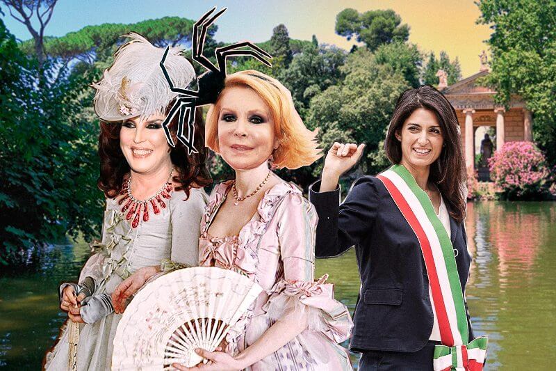 Intervista doppia a Patrizia De Blanck e Marina Ripa di Meana: Virginia Raggi sta cambiando Roma o no? - ripa di meana de blanck raggi - Gay.it