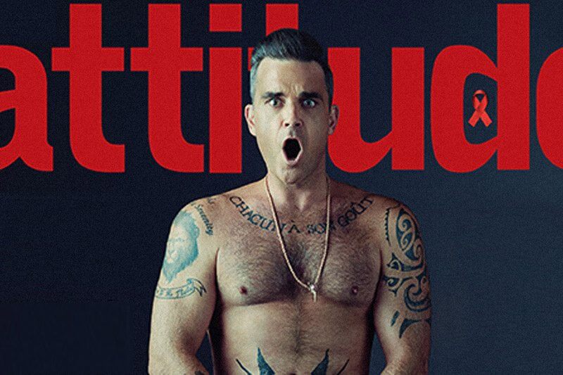 Robbie Williams nudo sulla cover di Attitude: "Ero dipendente dal sesso" - robbie williams nudo - Gay.it
