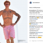 Justin Bieber con simbolo checked sui genitali e boxer rosa alle Barbados - Thumbnail
