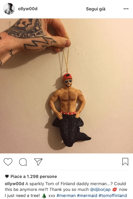 Modelli amatoriali in formato natalizio: su Instagram impazza l'hashtag #gaychristmas