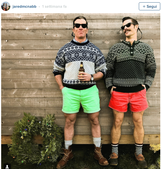 Modelli amatoriali in formato natalizio: su Instagram impazza l'hashtag #gaychristmas