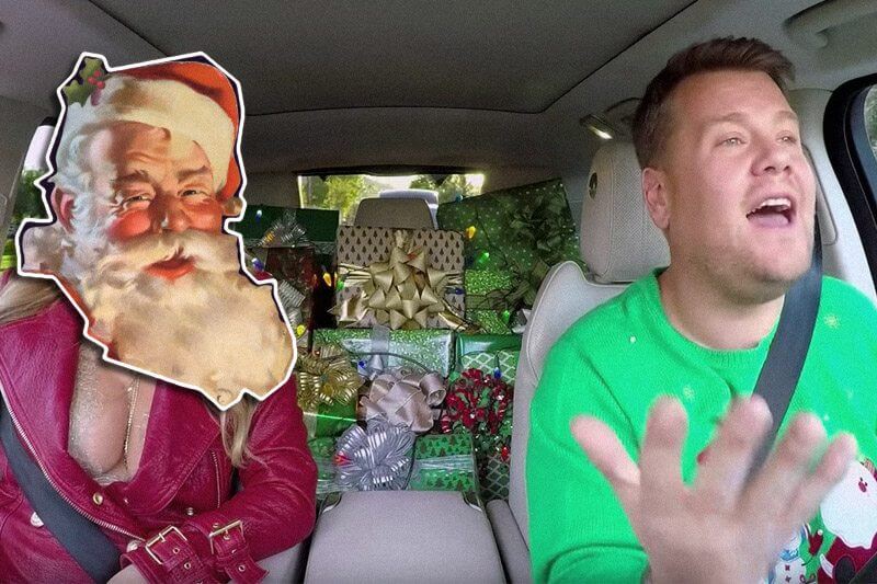 Il Carpool Karaoke natalizio con Mariah Carey, Elton John, Lady Gaga e molti altri è epico!