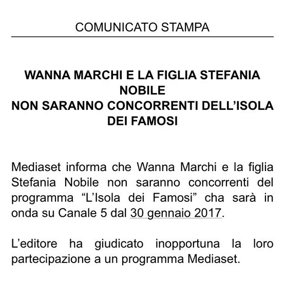 Wanna Marchi e Stefania Nobile fuori dall'Isola ufficialmente: il comunicato di Mediaset - 16003294 1937534273143338 3297959695357454308 n - Gay.it