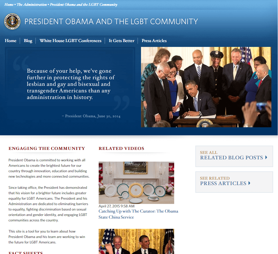 Donald Trump Presidente ha eliminato dal sito della Casa Bianca ogni riferimento ai diritti LGBT - Pressite - Gay.it