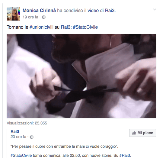 Rai 3: torna Stato Civile con nuove puntate che celebrano l'amore LGBT - Schermata 2017 01 20 alle 12.05.57 - Gay.it