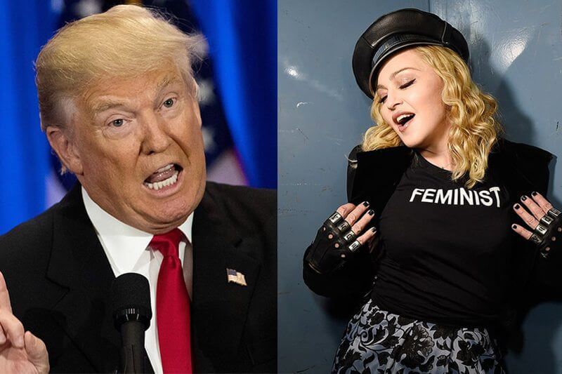 Madonna in studio per registrare una canzone contro Trump?