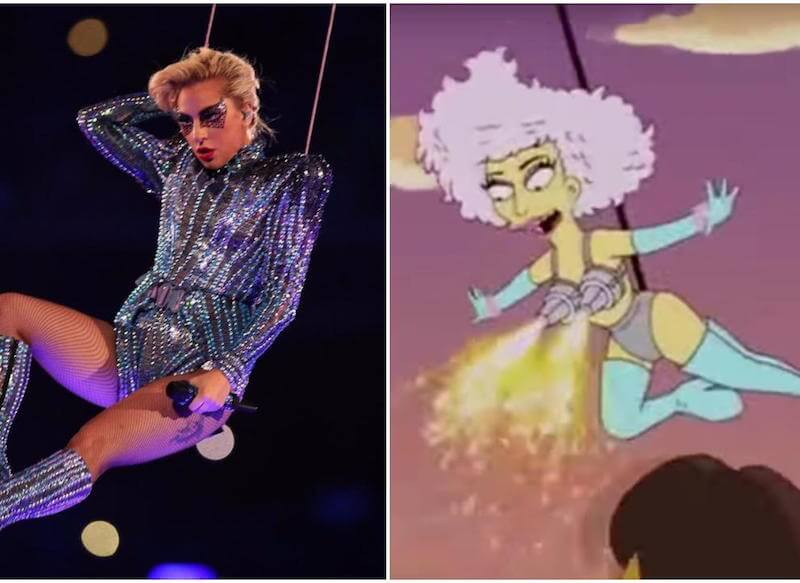 I Simpson avevano previsto l’halftime show di Lady Gaga già nel 2012