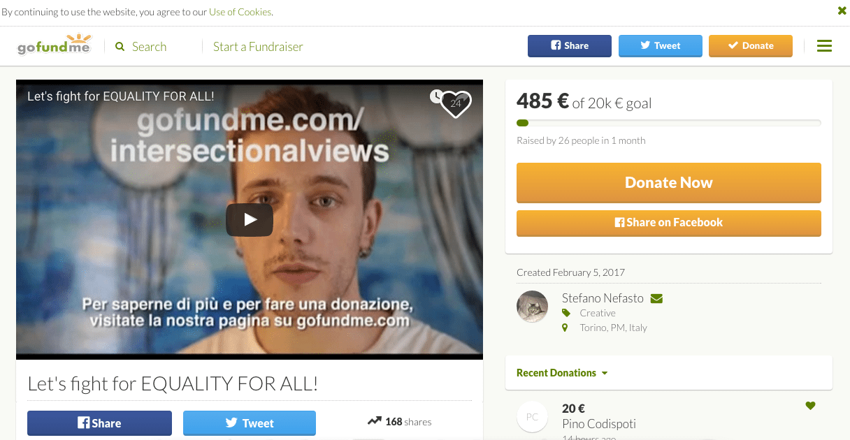 Omofobia, razzismo, misoginia: questi ragazzi di Torino e Londra hanno creato il progetto INTER(sectional)VIEWS - Schermata 2017 03 14 alle 13.49.12 - Gay.it