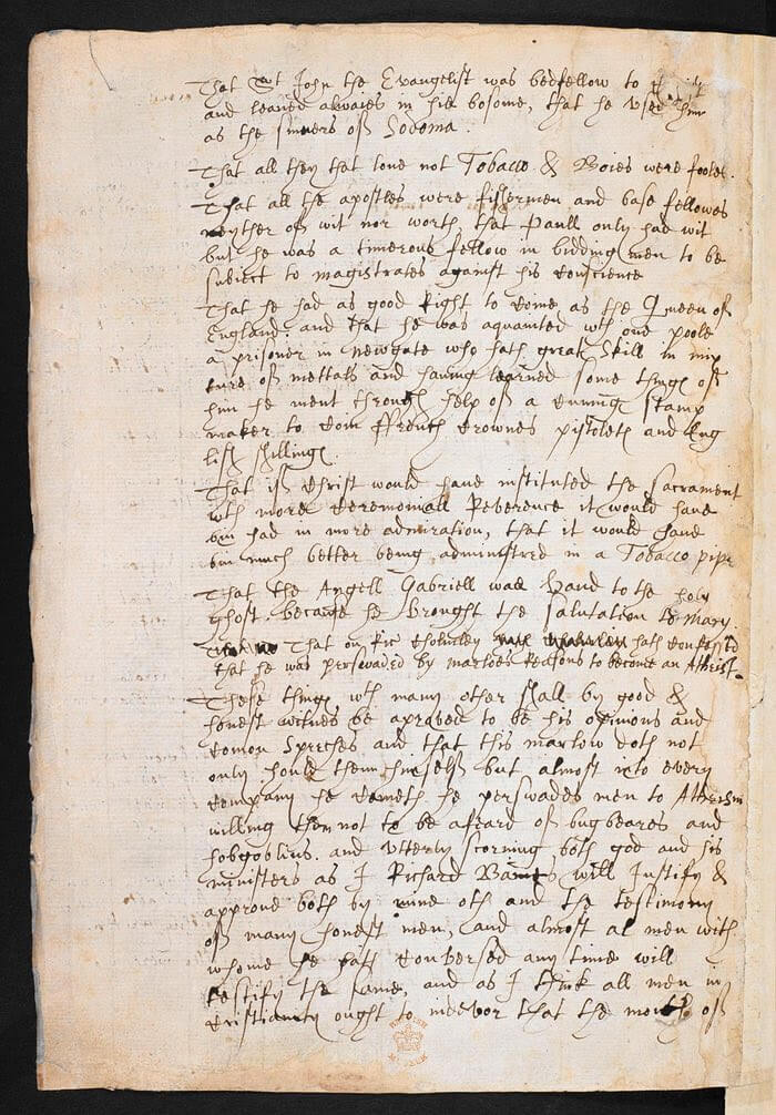 "Gesù era gay": resi pubblici dopo 500 anni i manoscritti su Christopher Marlowe, il rivale di Shakespeare - baines notes - Gay.it