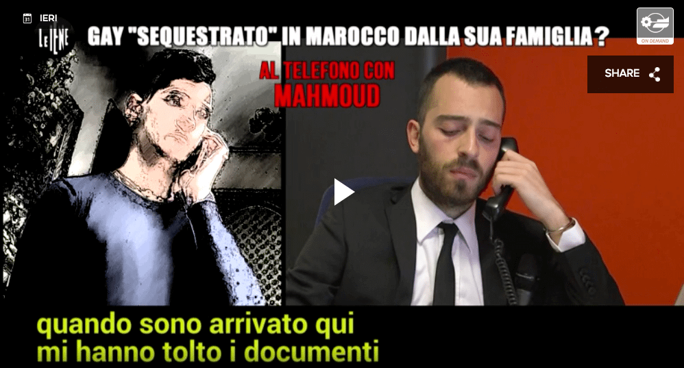 19 anni, gay, sequestrato in Marocco per "curarlo": le Iene lo riportano in Italia - le iene gay marocco - Gay.it
