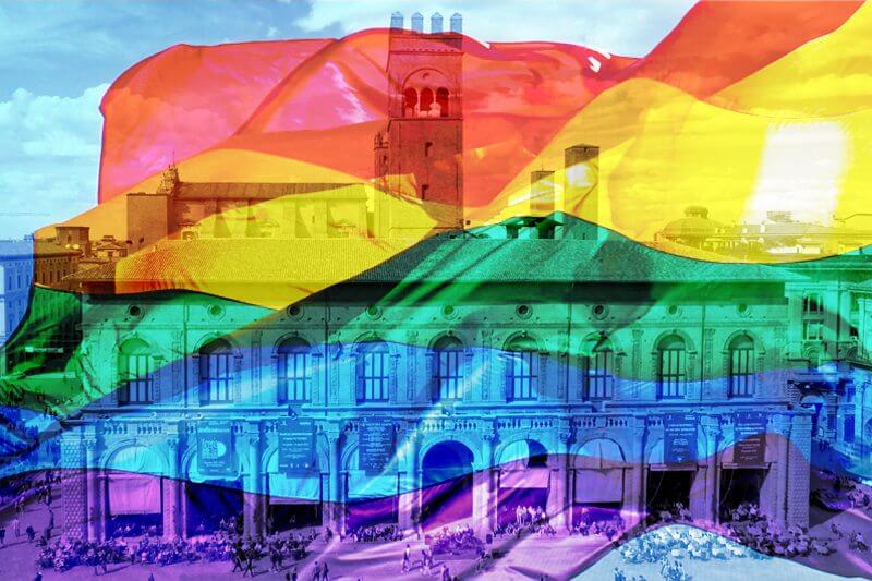 A Bologna un arcobaleno per gli omosessuali torturati in Cecenia