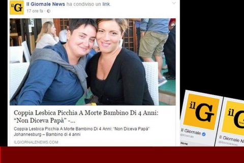 Coppia lesbica uccide bambino: una bufala che stava per rovinare la vita a Francesca - iene - Gay.it
