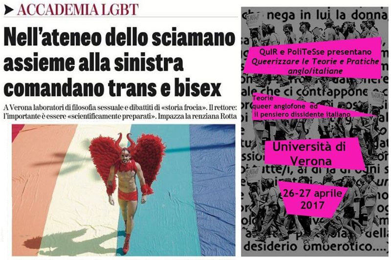 Polemiche all’università di Verona, il laboratorio sul queer scatena gli omofobi: “Comandano i gay”