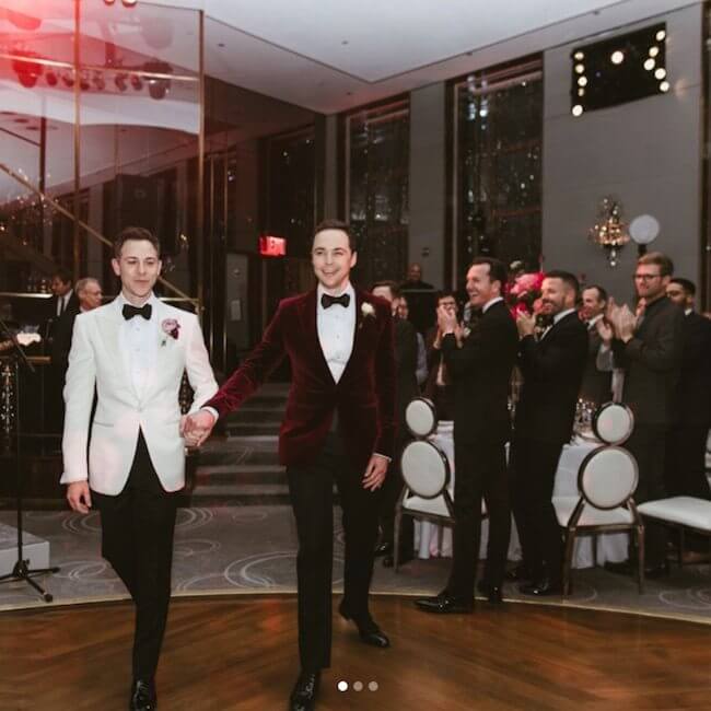 Jim Parsons (Sheldon Cooper in The Big Bang Theory) ha sposato Todd Spiewak - Jim parsons instagram wedding 2 - Gay.it