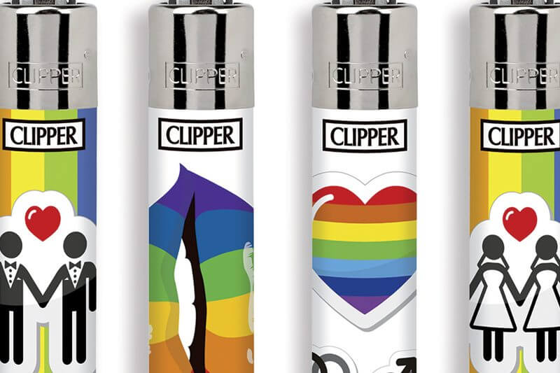 Clipper lancia una collezione gratuita di accendini arcobaleno per l’Onda Pride 2017
