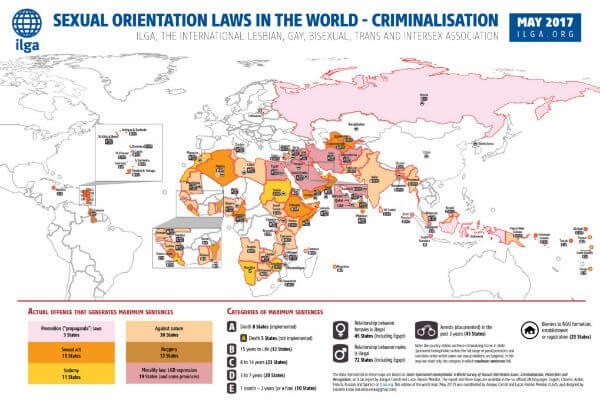 Violenza, carcere, condanne a morte: i numeri dell'omofobia nel mondo - ilga omosessualit%C3%A0 report 2 - Gay.it