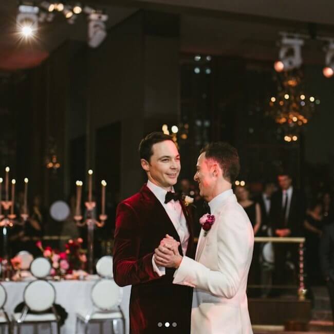 Jim Parsons (Sheldon Cooper in The Big Bang Theory) ha sposato Todd Spiewak - jim parsons instagram wedding 3 - Gay.it