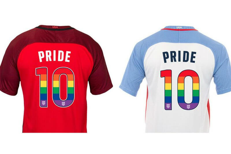 La Nazionale di calcio degli Stati Uniti celebra il mese LGBT con maglie speciali ma arrivano gli insulti