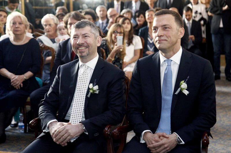 Celebrata l’unione civile tra Ivan Scalfarotto e il compagno Federico Lazzarovich