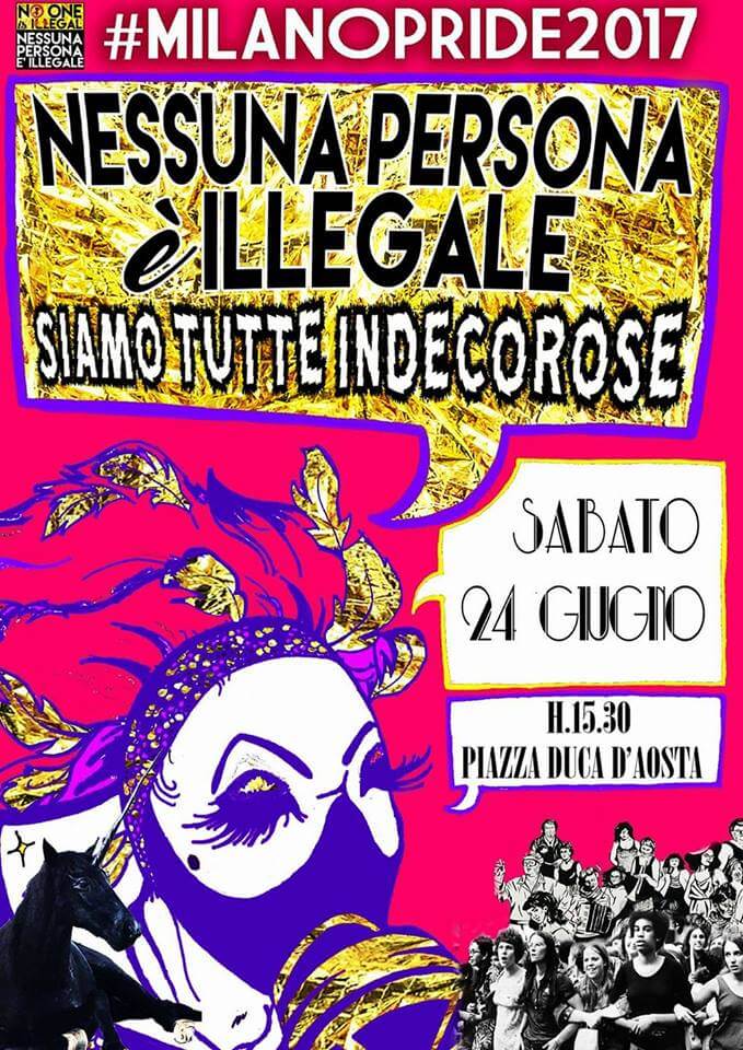 Indecorose al Milano Pride: lotte LGBTI e diritti dei migranti insieme - 19059375 391684961226247 3845718308786843100 n - Gay.it