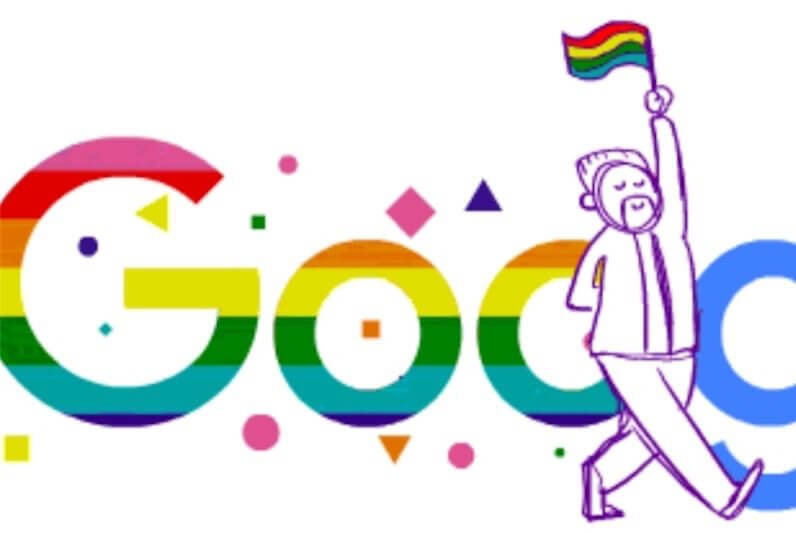 Google Doodle rainbow per celebrare il compleanno di Gilbert Baker - Google Doodle rainbow - Gay.it
