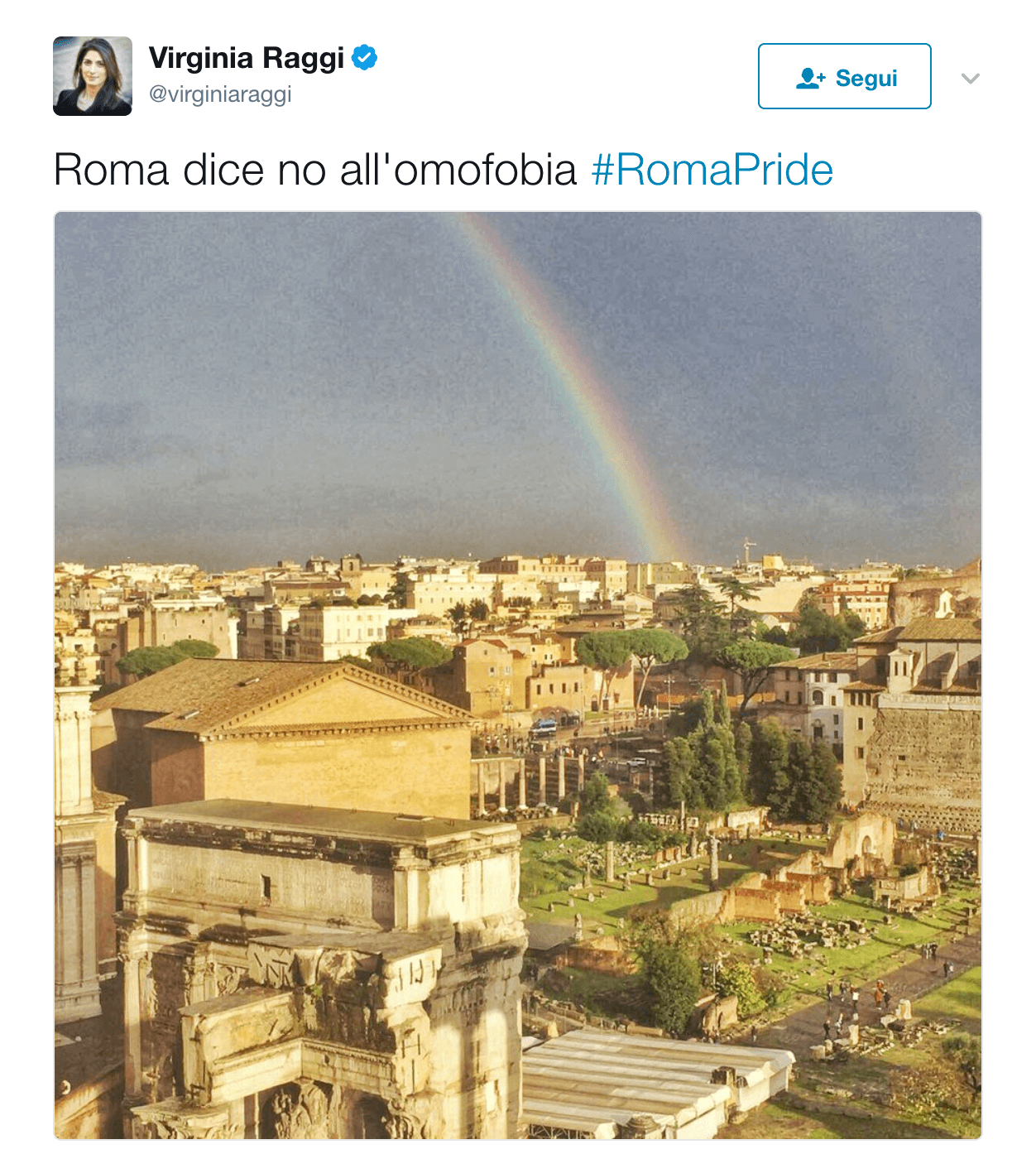 Roma Pride 2017: un trionfo di partecipazione, assente la sindaca Virginia Raggi - Schermata 2017 06 10 alle 21.29.52 - Gay.it