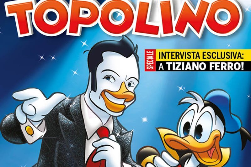 Tiziano Ferro diventa un personaggio di Topolino: ecco le tavole in anteprima