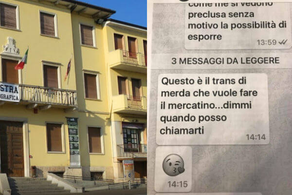 "Questo è il trans di merda del mercatino": denunciato consigliere comunale di Peschiera del Garda - trans di merda 1 - Gay.it