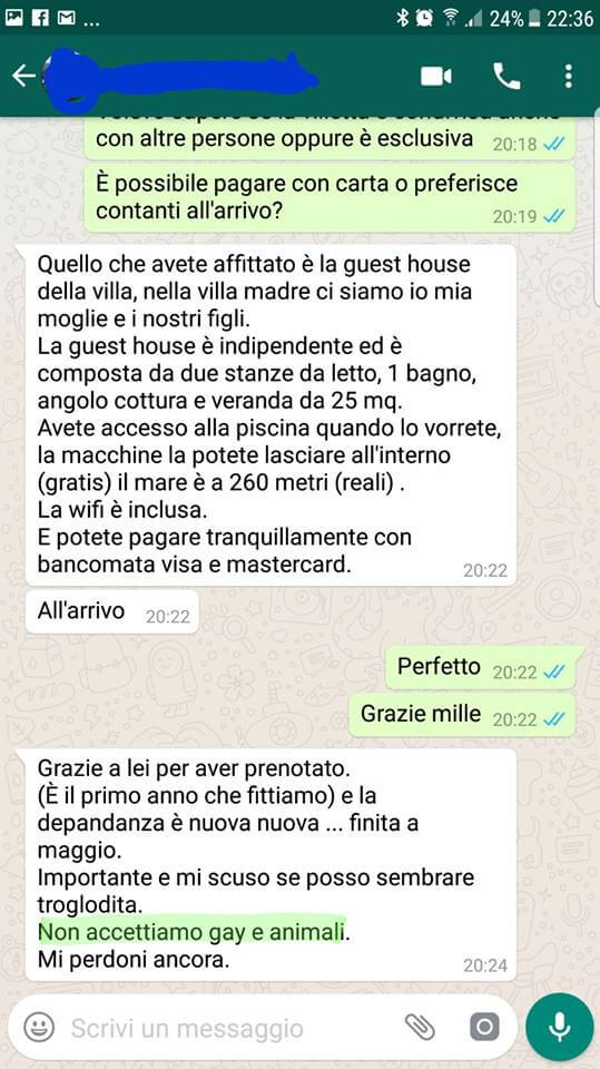 Calabria, il titolare della casa-vacanza: "I gay? Persone normali. Ma noi siamo cattolici" - 20245825 10154892153927773 1661074162159552016 n - Gay.it