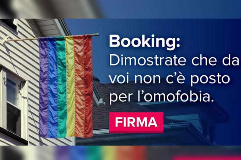“Niente gay e animali”: scatta la petizione per chiedere a Booking.com di tutelare la comunità LGBT