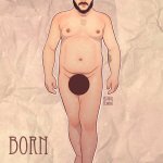 Guido Fiato - Born Naked 1 (autoritratto) - Thumbnail
