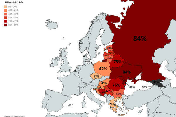 Diritti gay, nell'est Europa anche i giovani dicono no: la mappa dell'odio - diritti gay est europa 1 - Gay.it