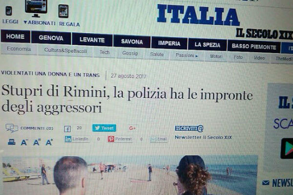 Rimini, due donne stuprate in una notte: questo è il titolo giusto - stupri rimini 3 - Gay.it