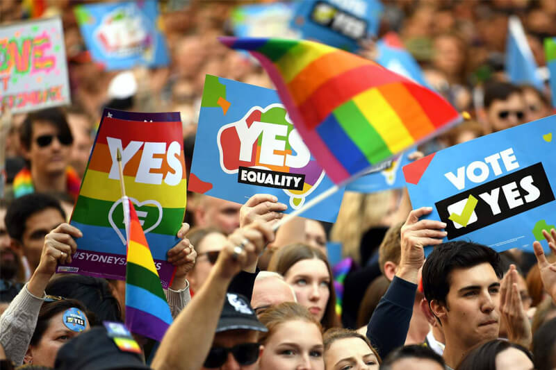 Australia: oltre 20.000 persone in piazza per il matrimonio egualitario