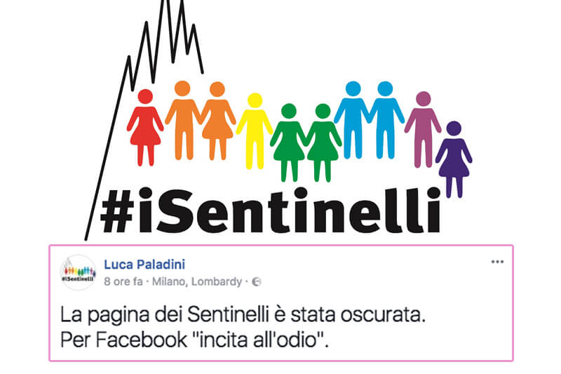 Oscurata la pagina dei Sentinelli di Milano, intervista al portavoce: "Presi di mira da destra estrema e omofobi" - sentinelli - Gay.it