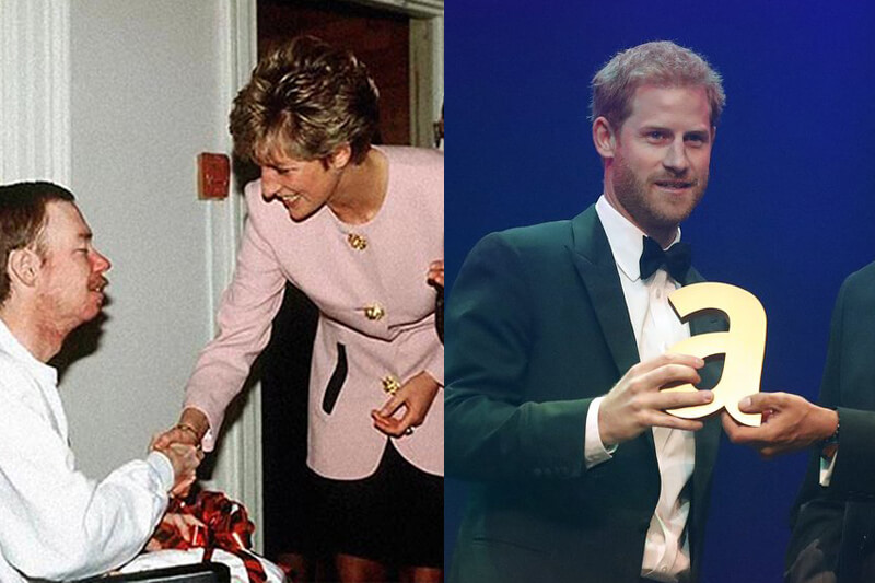 Il principe Harry ritira il premio LGBT in onore di Lady D e la ricorda: “Ha lottato contro omofobia e stigma da HIV”
